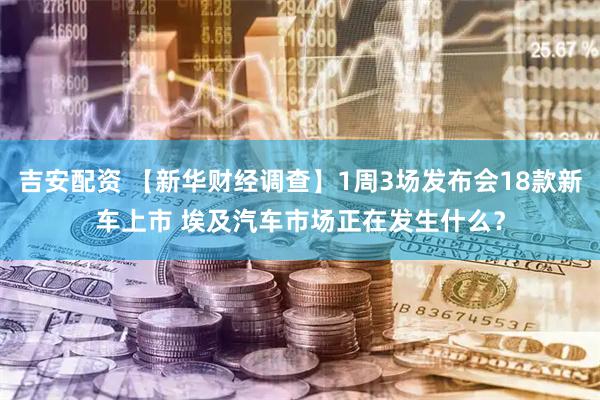 吉安配资 【新华财经调查】1周3场发布会18款新车上市 埃及汽车市场正在发生什么？